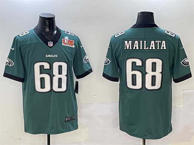 Men's Philadelphia Eagles #68 Jordan Mailata Green 2025 Super Bowl LIX Patch New Vapor Untouchable Limited Stitched Jersey Dzhi,We sell and wholesale Men's Philadelphia Eagles #68 Jordan Mailata Green 2025 Super Bowl LIX Patch New Vapor Untouchable Limited Stitched Jersey Dzhi on line form chian!